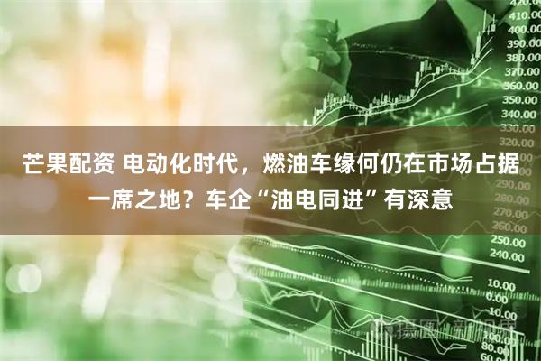 芒果配资 电动化时代，燃油车缘何仍在市场占据一席之地？车企“油电同进”有深意