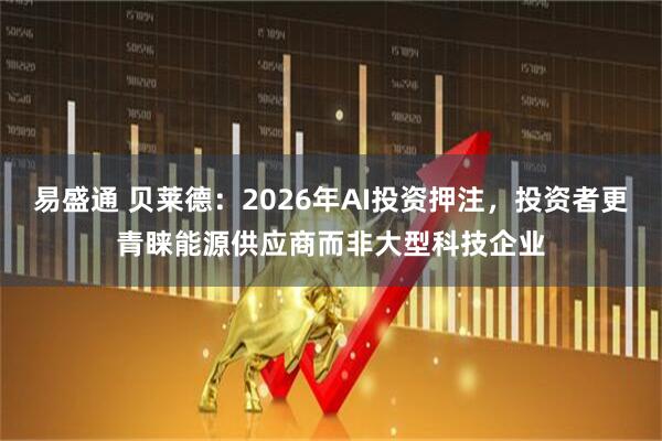 易盛通 贝莱德：2026年AI投资押注，投资者更青睐能源供应商而非大型科技企业