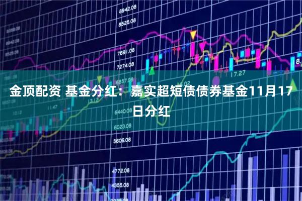 金顶配资 基金分红：嘉实超短债债券基金11月17日分红